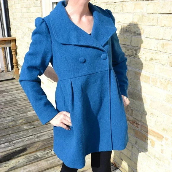 Old Navy  Wool Blend Pea Coat - Picture 7 of 9